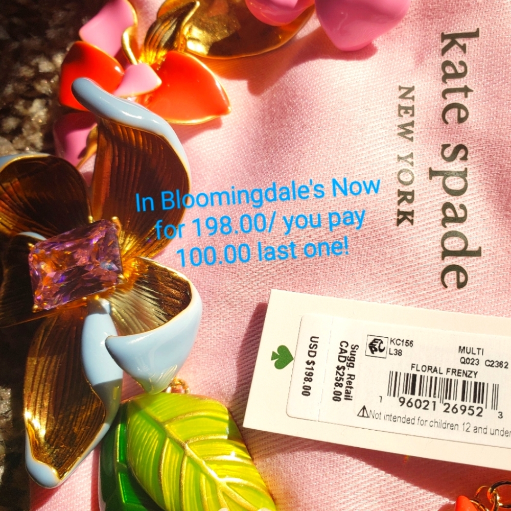 Kate Spade floral frenzy necklace